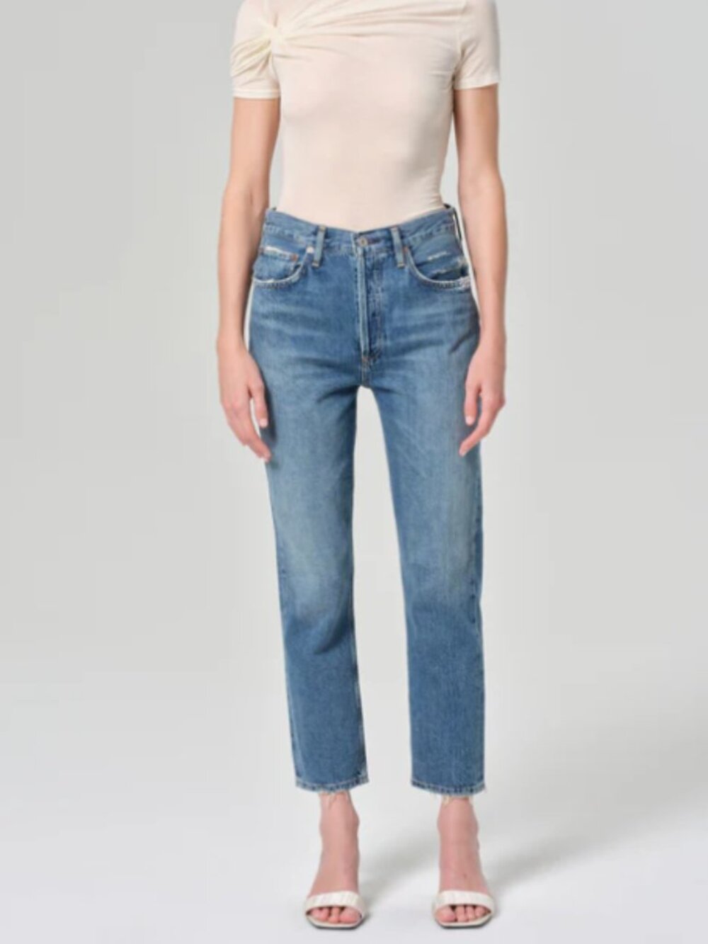 AGOLDE Riley Cropped Slim Straight Jeans | Size 27 | Gently Used